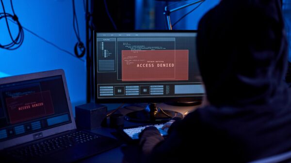 Hacker compromising a computer
