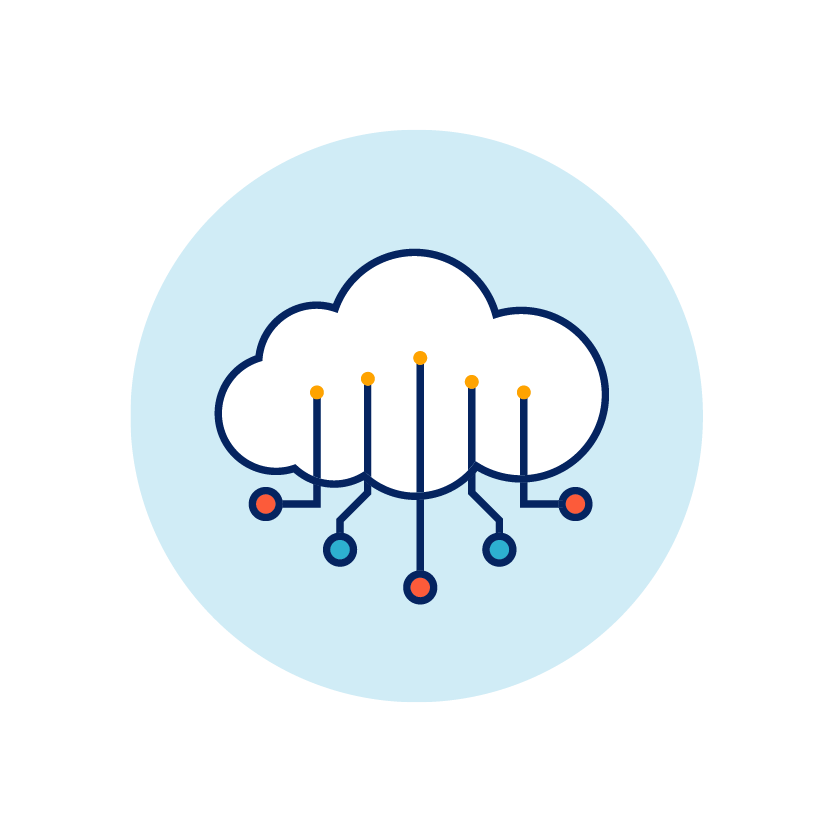 Cloud representing sd-wan